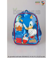 YENİ SEZON LİSANSLI SONIC TEK BÖLMELİ KÜÇÜK BOY 32 CM ANAOKUL ÇANTASI (Mavi)