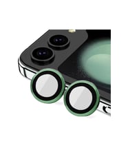 Uray store Samsung Galaxy Z Flip 5 Valdez Metal Kamera Lens - Koyu Yeşil