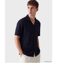LCW Vision Lacivert Regular Fit Armürlü Erkek Gömlek