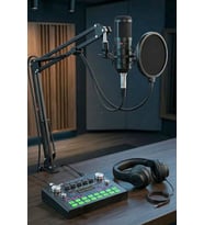 Lastvoice BM800 Live Plus Head Set Efektli Ses Kartı Mikrofon Kulaklık Stand Kayıt Canlı Yayın (PC ve Telefon)