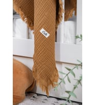 Müslin 4 Katlı Bebek Battaniyesi 110cm X 110cm %100 Doğal Organik Pamuk
