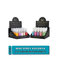 Mini Kolonya Seti, 40'lı Sprey Kolonya, Parfümlü Kolonya, 2'li Set