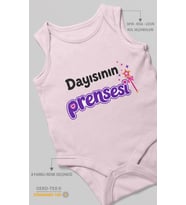 Dayısının Prensesi Sıfır Kol Bebek Zıbını %100 Pamuk