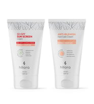Hillora Güneş Kremi 50 SPF + Hillora Leke Karşıtı Yüz Bakım Kremi Set