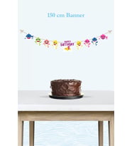 Baby Shark Temalı Büyük Banner *Kalın Kağıt 150cm