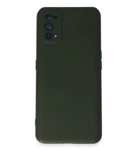 Newface Realme 7 Pro Kılıf Nano içi Kadife Silikon - Koyu Yeşil