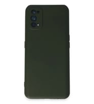 Newface Realme 7 Pro Kılıf Nano içi Kadife Silikon - Koyu Yeşil