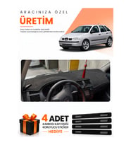 SEAT IBIZA (1998-2001) Uyumlu Torpido Koruma Örtüsü Oto Kılıfı - Siyah