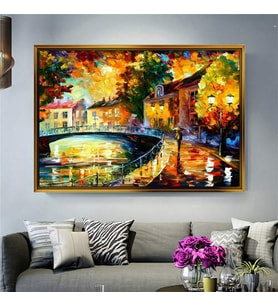 Altın Çerçeveli dekoratif tablo l983 (Gold)