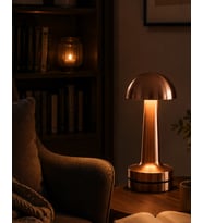Dokunmatik Mantar Gece Lambası Bronz Led Masa Aydınlatması