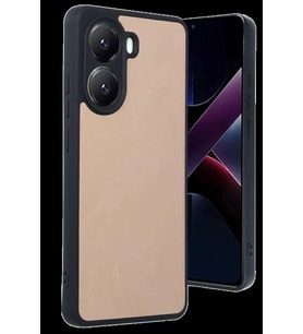 Poco X7 Pro Kılıf Aras Deri Kapak - Pudra