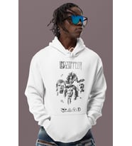 Led Zeppelin Rock Metal Baskılı Unisex Oversize Müzik Grubu Hoodie