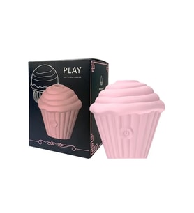 Cupcake Tasarımlı 5 Modlu Şarjlı Klitoral Uyarıcı Pembe