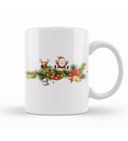 Merry Christmas Yılbaşı Yeni Yıl Konseptli 04 Kupa Bardak Porselen