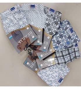 BERRAK 1053 ERKEK DESENLİ BOXER ŞORT 12 ADET