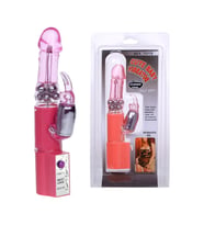 Baby 24Cm Titreşimli Oynar Başlı Teknolojik Vibratör Mastürbatör