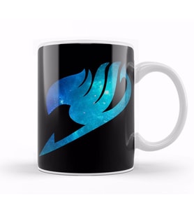 Fairy Tail Galaxy Silhouette Logo Kupa Bardak Porselen