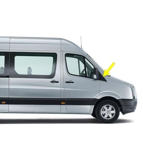 VW Crafter 2006-2016 Sağ Dış Dikiz Aynası Ön Kapağı Üçgen 2E0857568