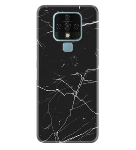 Tecno Camon 16 18P Pova Pova 3 Pova Neo Kılıf Desemli Silikon Siyah Mermer 1299