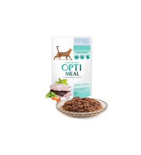 OptiMeal Morina Balıklı Ve Sebzeli Kedi Konservesi 85gr