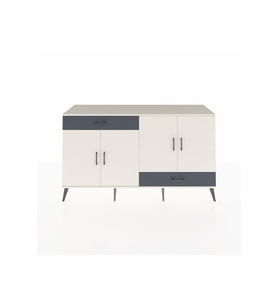 Hyperion Konsol 5 Raflı 2 Çekmeceli 4 Kapaklı 176x44x99 Aytaşı-Aytaşı/Antrasit