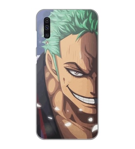 Samsung Galaxy A70 Uyumlu One Piece Zoro Tasarımlı Şeffaf Telefon Kılıfı