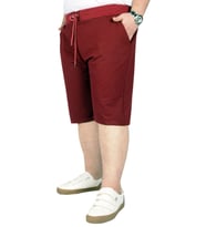 Mode XL Büyük Beden Erkek Kapri Straight Basic 20500 Bordo