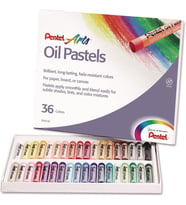 Pentel Yağlı Pastel Boya, Standart Kutu, 36 Renkli