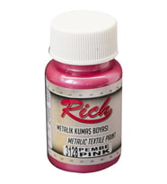 Rich Metalik Kumaş Boyası 50 cc. 3128 PEMBE 