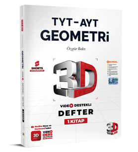 3D Yayınları TYT AYT Geometri Video Destekli Defter