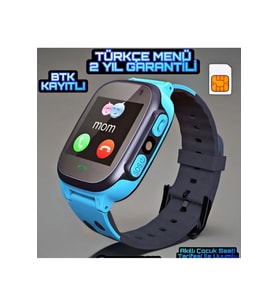 Çocuklar İçin Kameralı Akıllı Saat, GPS, Ortam Dinleme ve Sim Kartlı