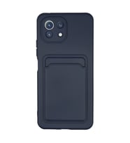 Xiaomi Mi 11 Kılıf Kelvin Kartvizitli Silikon - Lacivert