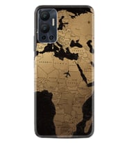 Infınix Hot 12 Kılıf Silikon Desen Özel Seri Map Planet 1656