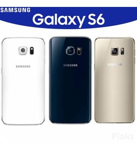 Samsung S6 G920 Arka Pil Batarya Kapak Cam (Beyaz)