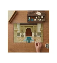 Fas Pavyonu Tasarımı 240 parça Ahşap Puzzle Ahşap Kutuda MP10919
