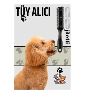 Kedi ve Köpek Çift Jiletli Tüy Alma Tarağı