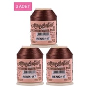 3 Adet Altınbaşak Oya ve Dantel İpi 20 gr - Royaleks - No: 117