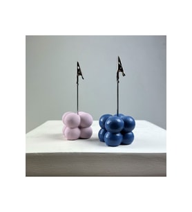 Bubble Not Tutucu 2'li Set ( Pembe-gri Mavi )