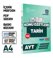 2027 YKS-AYT MEBİ-OGM Tarih Pratik Konu Özet Kitabı RENKLİ A4 Boyut Görsel Destekli BASKI ÜCRETİ