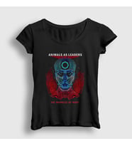 Presmono Kadın Siyah Madness V2 Animals As Leaders T-Shirt 523169tt