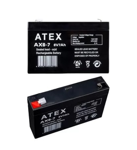 Atex 6 Volt - 7 Amper Akü (150 X 50 X 94 Mm)