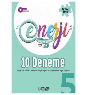 Palme Yayınevi 5. Sınıf Enerji Tüm Dersler 10 Deneme Sınavı