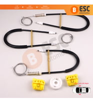 Saab 9-3 MK2 YS3F E50 2002-2015 4/5 Kapı 12755683 12755684 İçin Ön Sağ veya Sol Cam Kriko Tamir Seti
