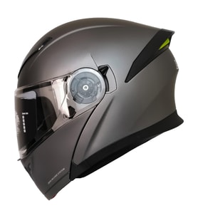Motosiklet Çene Açılır Kask Ece 22.06 Sertifika Güneş Vizörü Motor Kaskı Mat Titanium