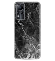 INFINIX Note 11 Pro Note 10 Hot 9 Play Kılıf Desemli Silikon Kara Mermer 1375