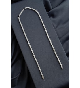 Hematit Doğal Taş Mat Açık Gri Dikdörtgen Kesim 3x9mm Dizi