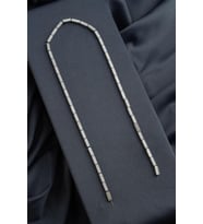 Hematit Doğal Taş Mat Açık Gri Dikdörtgen Kesim 3x9mm Dizi