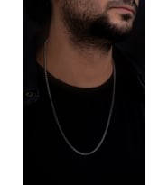 Vog - 3 Mm Orta Kalınlıkta Küp Model Çelik Kolye