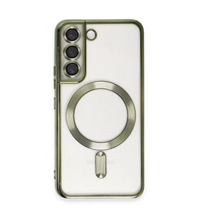 Samsung Galaxy S22 Kılıf Kross Magneticsafe Kapak - Koyu Yeşil