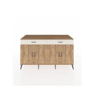 Kronos Konsol 4 Raflı 2 Çekmeceli 4 Kapaklı 176x59x99 Çam-Çam/Aytaşı
